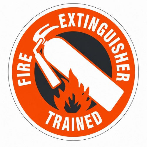 Fire extinguisher trained - extinguisher, hard