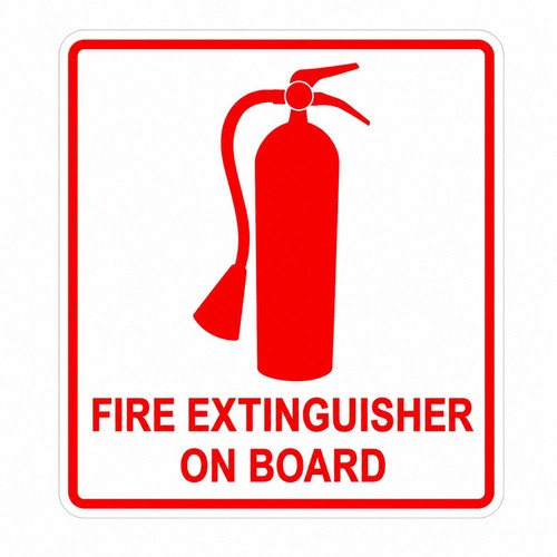 Fire extinguisher board - on,